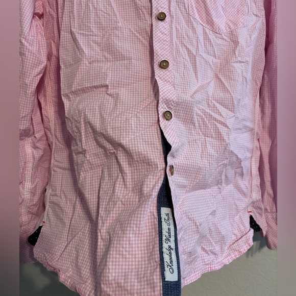 Robert Graham Men’s Long Sleeve Pink & White Button-Up Shirt Size Large - Picture 6 of 7